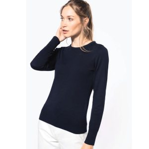 pull col rond femme